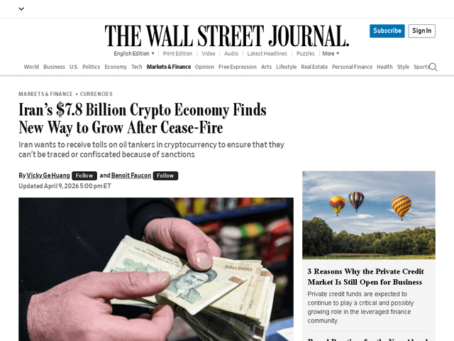 Common sense article about crypto payments to transit hormuz strait