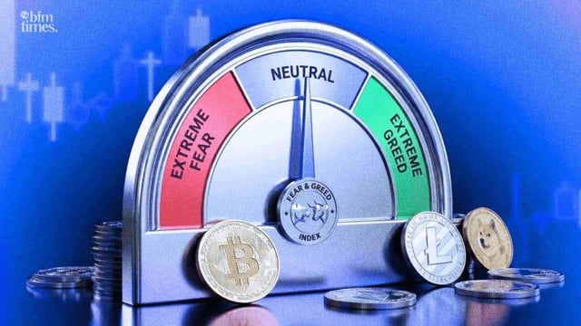 Market sentiments lift as crypto fear and greed index reaches 47 from 12 last month