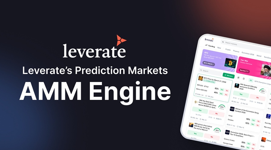 Leverate bundles automated market maker with order matching for white label prediction markets