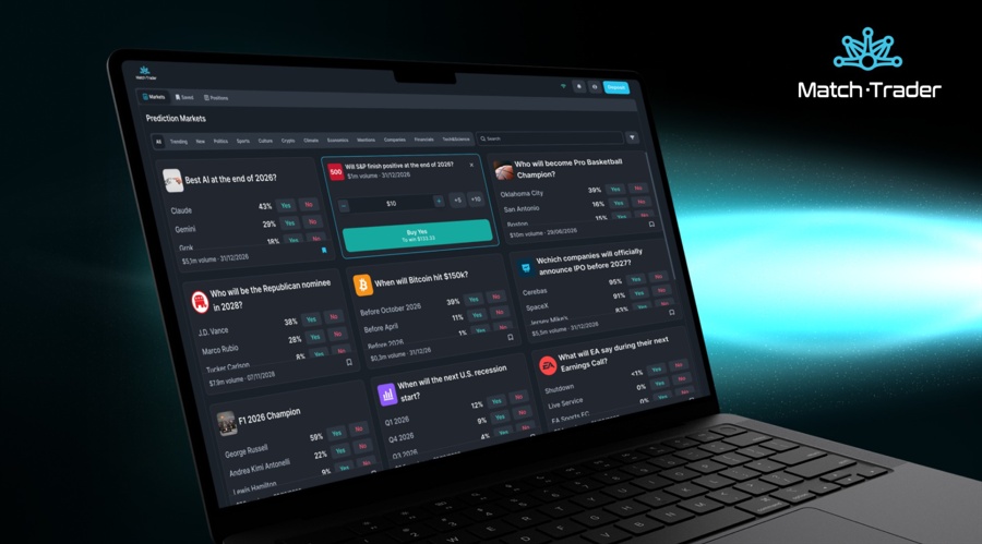 Match trader enters prediction markets with white label offering for brokers