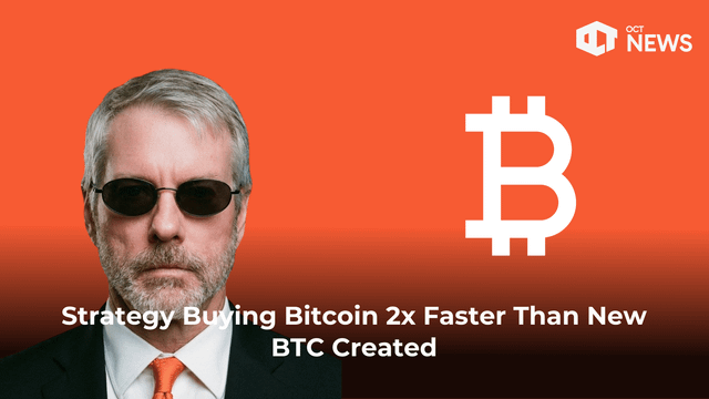 Strategy is buying bitcoin 2x faster than new btc supply in 2026