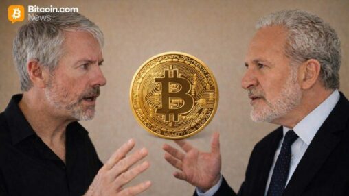 Michael saylor vs peter schiff: bitcoin outlook clashes as schiff urges selling mstr before crash