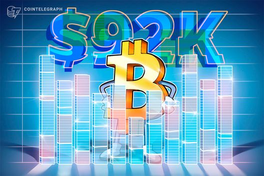 Bitcoin short term holder cost basis eyes $92k as next price target