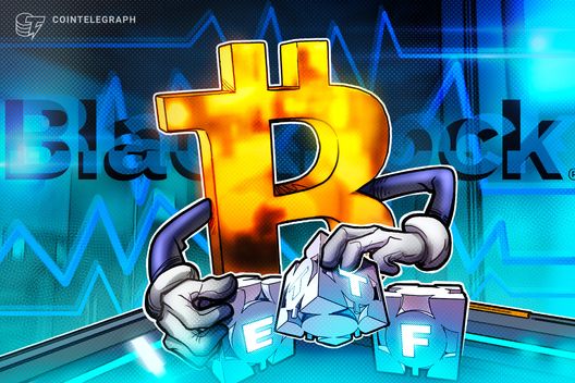 Bitcoin price shrugs off $1.3b blackrock etf block sale
