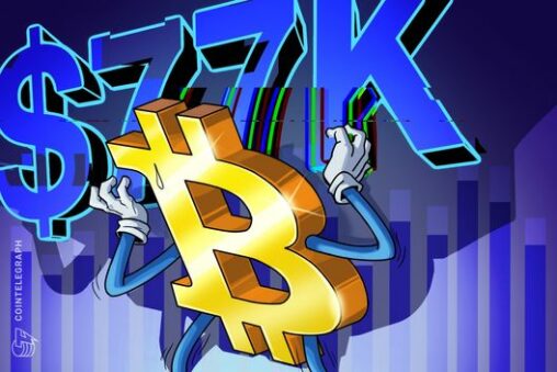 Bitcoin 'liquidation hunts' control btc at $77k amid new iran peace deal doubts