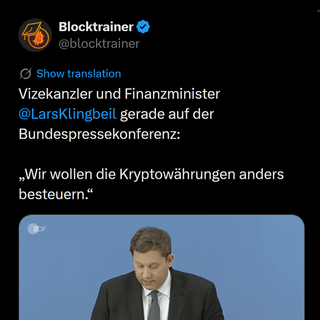 German finance minister: ‘we want to tax cryptocurrencies differently’ 1 year tax exemption may be abolished, eu also considering crypto tax