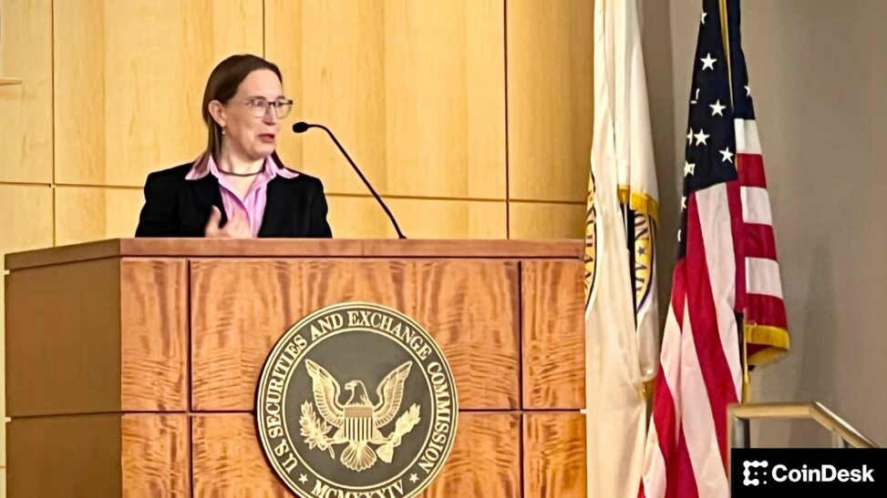 Sec commissioner peirce counters views that crypto rule will foster synthetic tokens