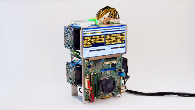 I built a bitcoin lottery machine [video]