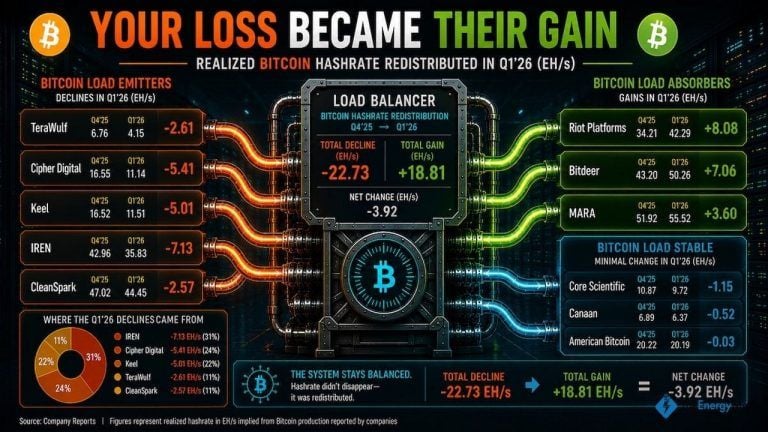 Miner weekly – the great bitcoin mining power shift: who won q1?