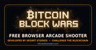 Free browser arcade shooter using live bitcoin blockchain data