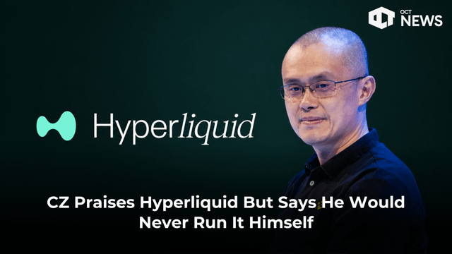 Cz praises hyperliquid but says he would never run it himself