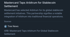 Mastercard choosing arb for stablecoin settlements your thoughts?