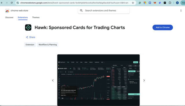 Hawk ◎ is now live on the chrome web store.