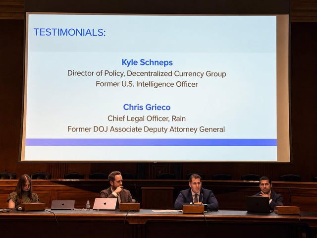 Rain's clo briefed senate staff on the clarity act