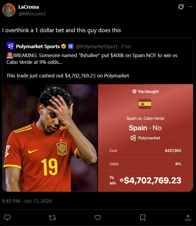 And against spain is crazy