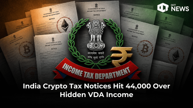 India crypto tax notices hit 44,000 with over $110m in hidden income