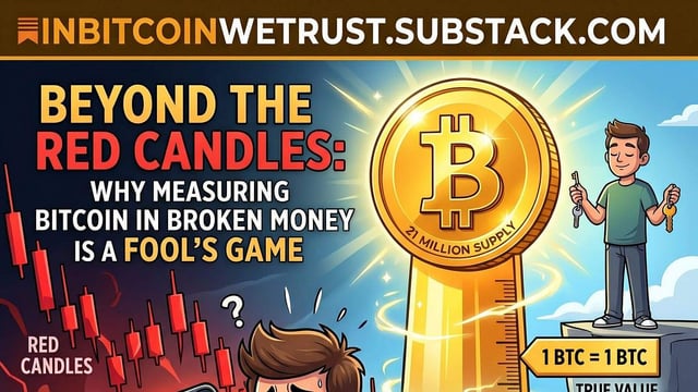 Beyond the red candles: why measuring bitcoin in broken money is a fool's game. escape the fiat mindset, discover the power of absolute digital scarcity, and stop letting the daily charts dictate your peace of mind.