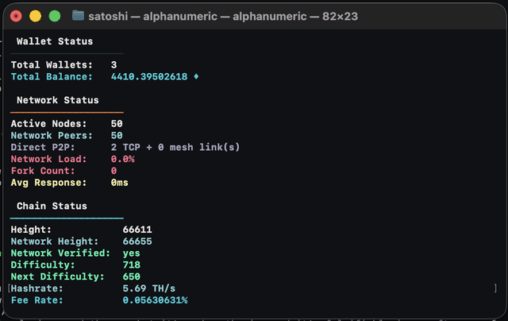 A self certifying p2p mesh in rust that hole punches its own nat, erasure codes payloads against packet loss, and signs every message with post quantum ml dsa 87 lattice keys. yes, it's a blockchain.