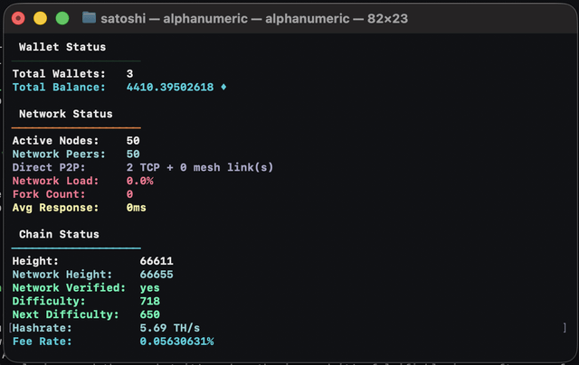 A self certifying p2p mesh in rust that hole punches its own nat, erasure codes payloads against packet loss, and signs every message with post quantum ml dsa 87 lattice keys. yes, it's a blockchain.