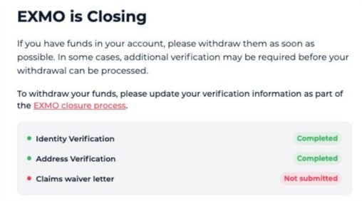 Exmo pulls the plug: sanctioned crypto exchange winds down, leaves users holding iou tokens