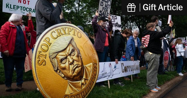 Nearly a million investors lost a total of $3.8 billion on trump crypto coin (gift article)