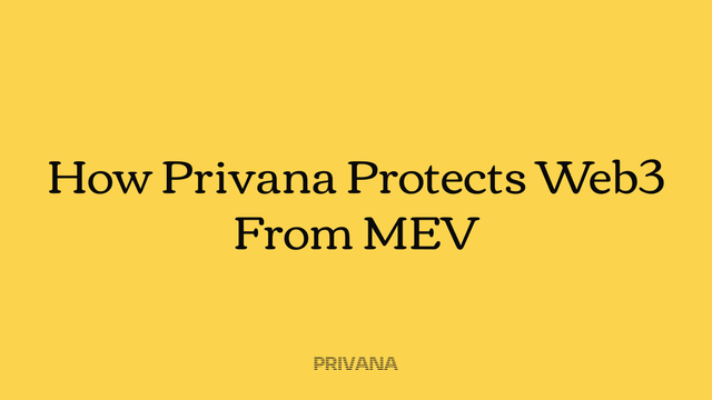 How to protect yourself from mev