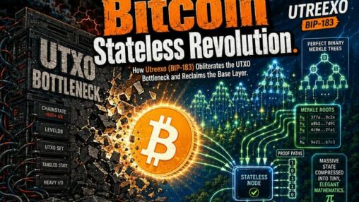 The bitcoin stateless revolution. how utreexo (bip 183) obliterates the utxo bottleneck and reclaims the base layer.