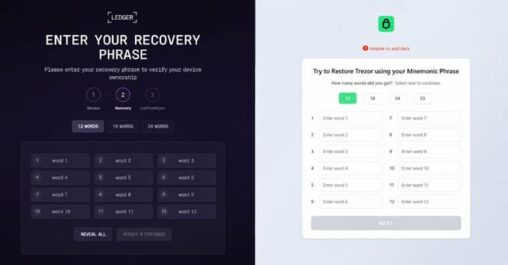 Okobot malware framework injects seed phrase phishing into ledger and trezor apps