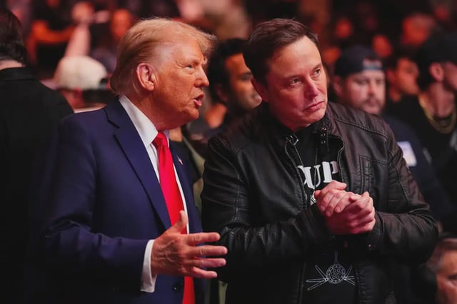 Trump says elon musk may donate spacex stock as he defends $1.4b crypto earnings