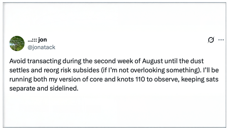 Bitcoin core developer warns users to pause btc transfers when bip 110 deadline nears
