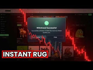 This guy is rugpulling and profiting 10 sol or $3k per day