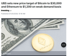 Breaklng: ubs and jpmorgan double downgrade btc and eth with an average price target of $25,000, suggesting a further 50% decline from current prices