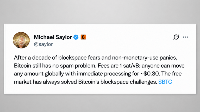 Michael saylor declares bitcoin has ‘no spam problem’ as bip 110 debate escalates
