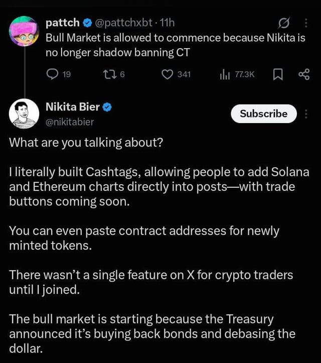 Will we be able to trade crypto on x?