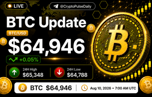 Btc update today (august 10, 2026)