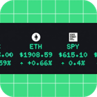 Led scrolling stock & crypto ticker app