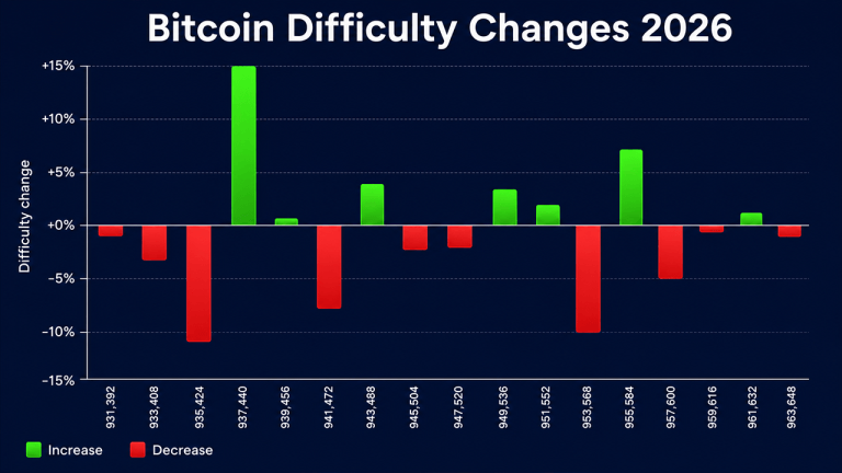 Bitcoin mining hits a crossroads as difficulty hovers near the floor