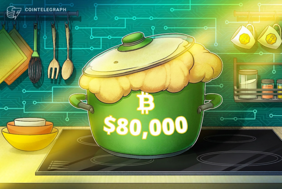 Bitcoin price hits $80k as 24 hour crypto short liquidations pass $220m