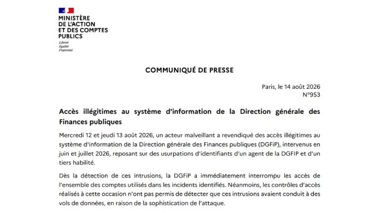 French tax agency admits data breach as hacker steals 678k records