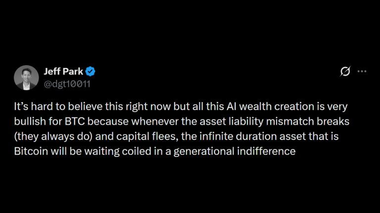 Parafi partner bets ai capital flees to bitcoin after crash