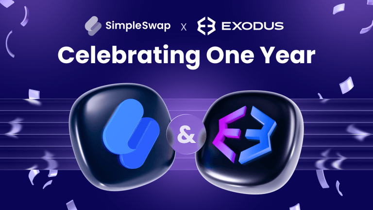 Simpleswap marks a year inside exodus wallet, ships five partner updates with no integration changes