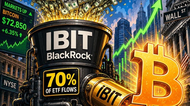 Bitcoin’s rally is becoming a blackrock market: 70% of etf flows came through ibit.