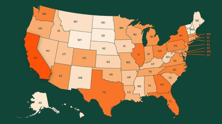 Interactive map showing exactly where 67 million us crypto holders live