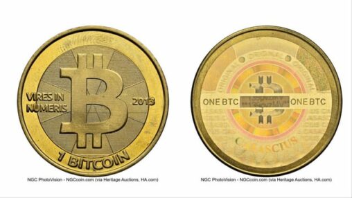 Rare physical bitcoin with unredeemed crypto sells for $91,500 at auction