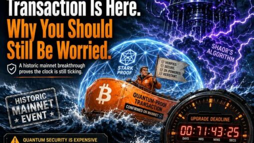 Bitcoin’s first quantum proof transaction is here. why you should still be worried.