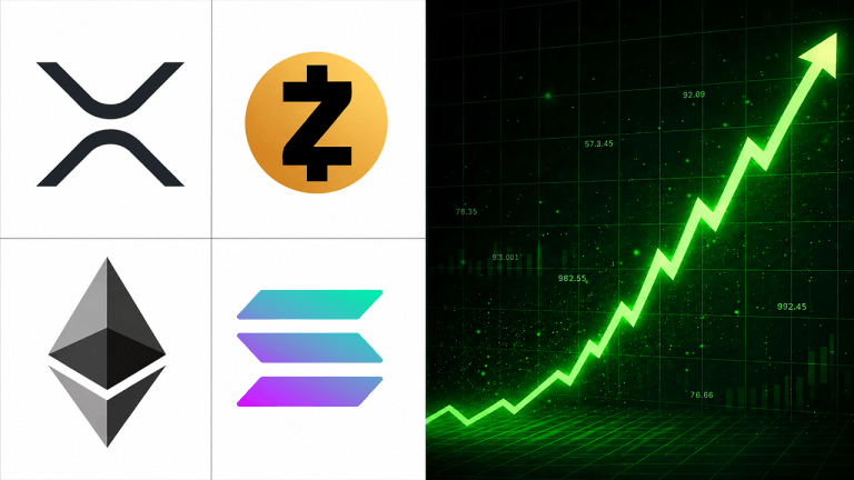 Zec, sol, and xrp rally as ethereum breaches $2,000