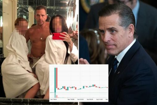 Hunter biden’s $laptop meme coin rockets from $3 to $300 — then crashes to near zero within minutes as bidens are accused of ’rugging’