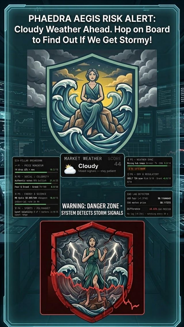 Cloudy weather ahead in the crypto markets. hop on board to find out if conditions get stormy. ⛅⛈️ when price momentum shifts