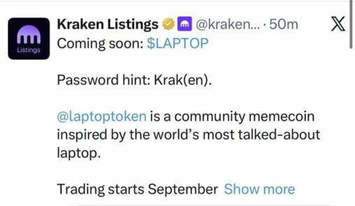 Kraken supporting celeb rugpulls