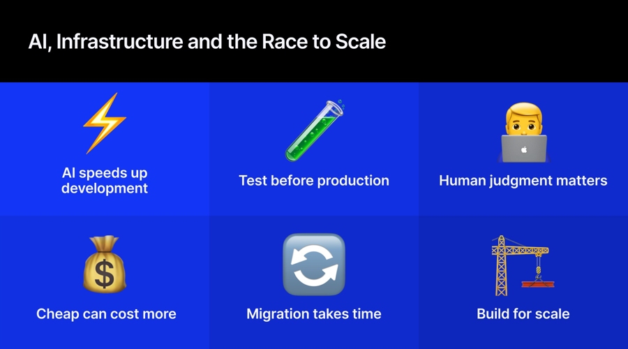 We don't use ai generated code in live production environments